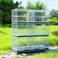 Large Folding Wire Pet Cage for Cat, Metal Cat Cage